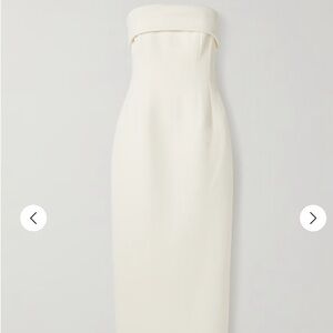 Emilia Wickstead Keeley strapless cloqué maxi dress